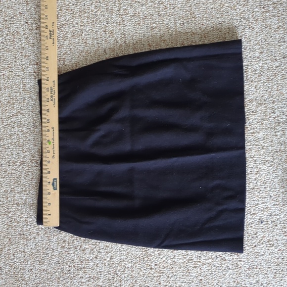 Custom Tailored Vintage Maurizio II Navy Blue Cashmere mini skirt, size 6 - Picture 4 of 6